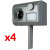 Комплект из 4 отпугивателей собак "Weitech WK0055 - Garden Protector 3"
